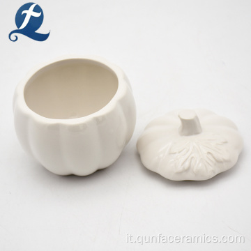 Lanterna di zucca all&#39;ingrosso in ceramica Ramekin
